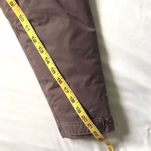 $350 Columbia Icelandite Turbodown Parka Coat SZ M Insulated Hooded Long Mauve - Picture 11 of 12